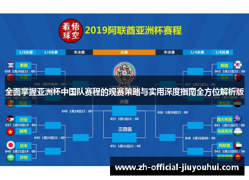 全面掌握亚洲杯中国队赛程的观赛策略与实用深度指南全方位解析版 全面掌握亚洲杯中国队赛程的观赛策略与实用深度指南全方位解析版
