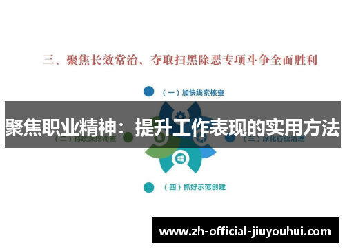 聚焦职业精神：提升工作表现的实用方法